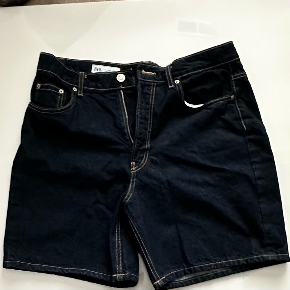 Zara Dark Denim Shorts